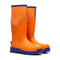 orange blau