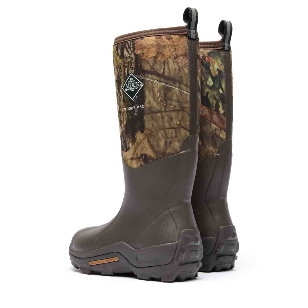 Muck Boots Unisex Oak Leaf Print with Moss Green Woody Max Boots
