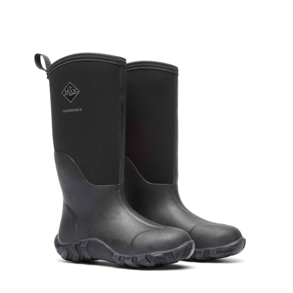 Muck Boots Unisex Black Edgewater II Tall Boots - Main Image