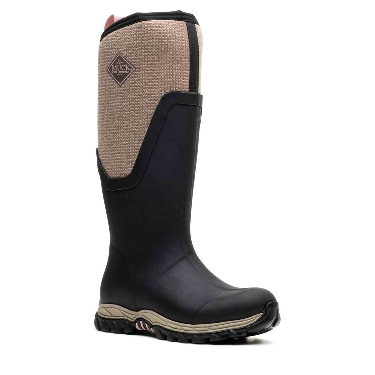 Muck Boots Womens Black Walnut Woven Arctic Sport II Tall Boots ...