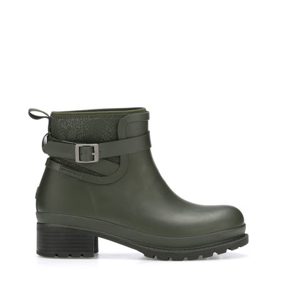 Womens Liberty Rubber Ankle Boots Moss